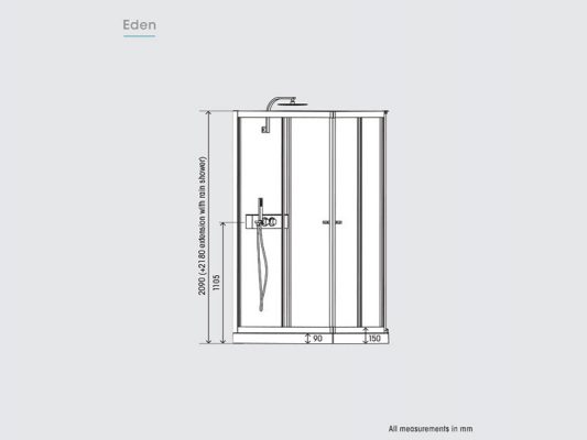 Kinedo Eden Measurements Img01