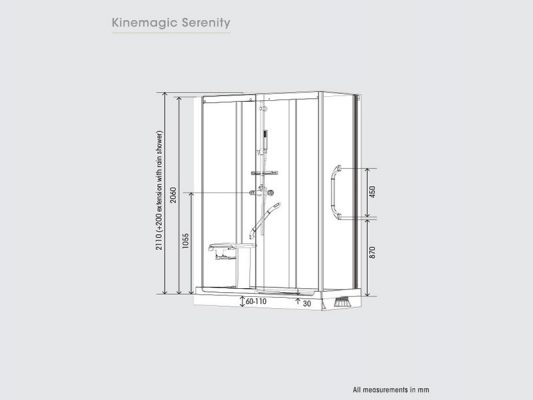 Kinedo KineMagic Serenity Measurements Img01