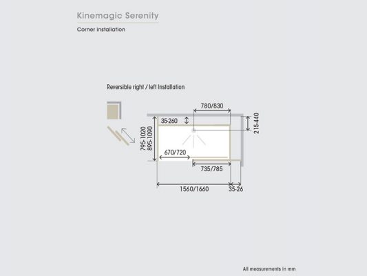 Kinedo KineMagic Serenity Measurements Img02