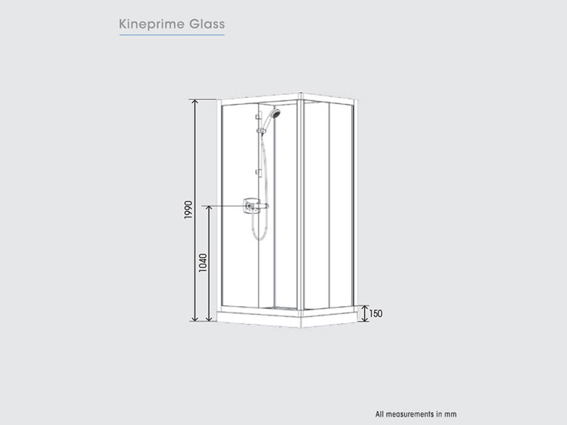KinePrime Glass Shower Cubicles | SAVE Nearly 50% OFF RRP