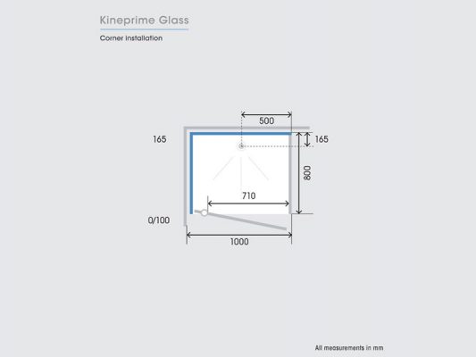 Kinedo KinePrime Glass Measurements Img06