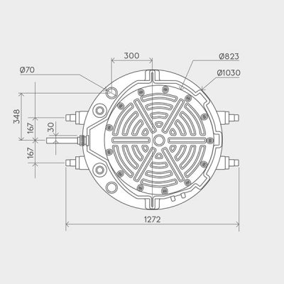 Sanifos 500 Single Phase Pumping Station Dimensions  Img02